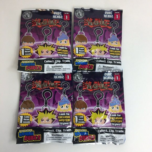 Yu-Gi-Oh Cube Heads Clip On Keyring Blind Bag Wish Factory Kawaii  YuGiOh New - Picture 9 of 12